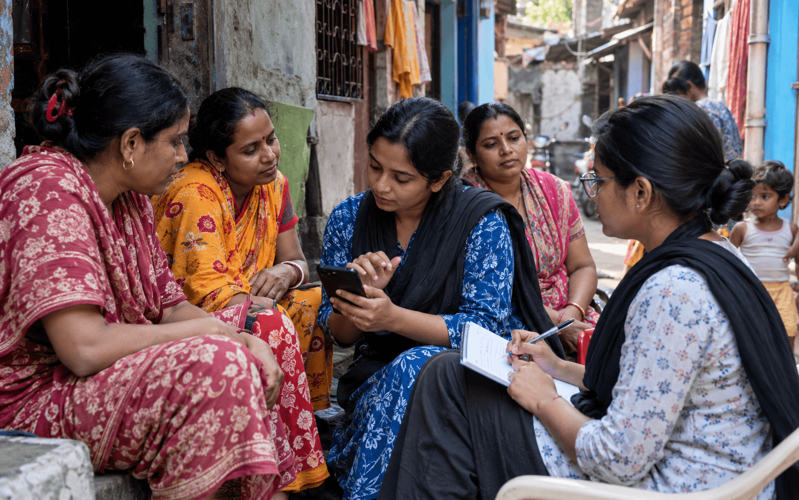 Illustrative image representing digital survey field research and measurement tool evaluation